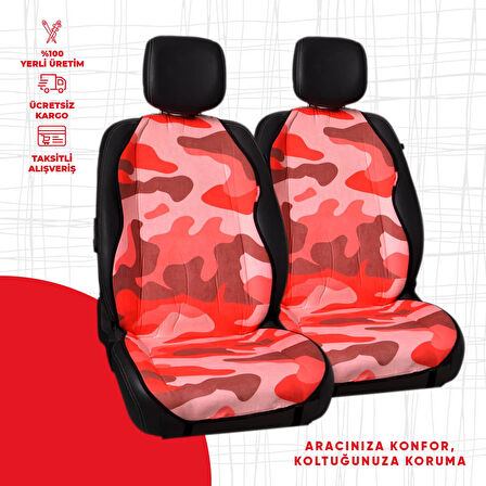 Dijital Baskılı Kırmızı Kamuflaj Desen