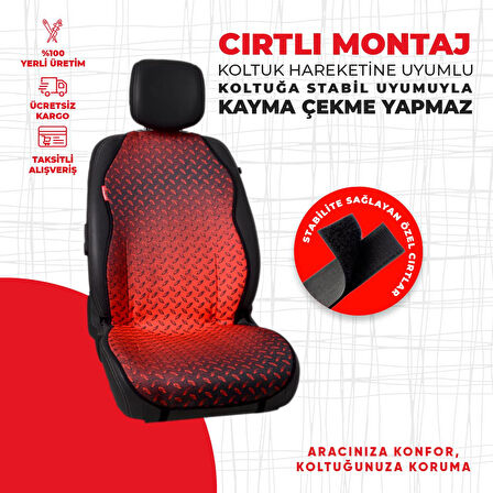 Dijital Baskılı Kırmızı Metal Desen