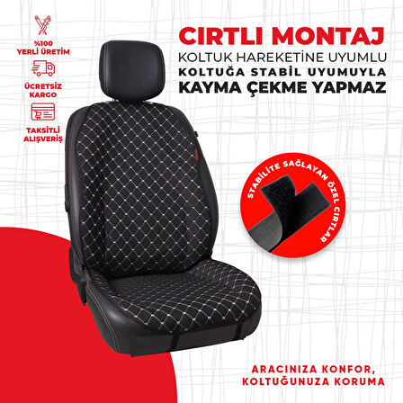 Krem Peluş Oto Minderi