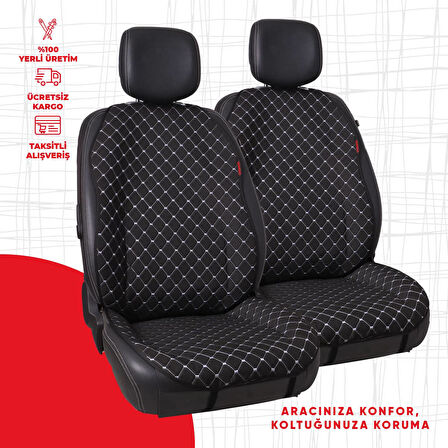 Krem Peluş Oto Minderi