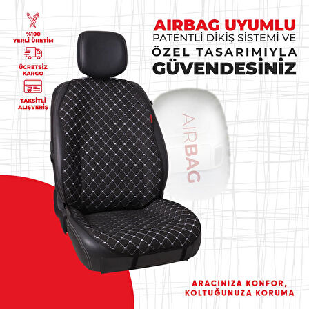 Krem Peluş Oto Minderi