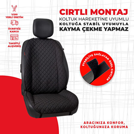 Siyah Kapitone Siyah Jakar Dokuma