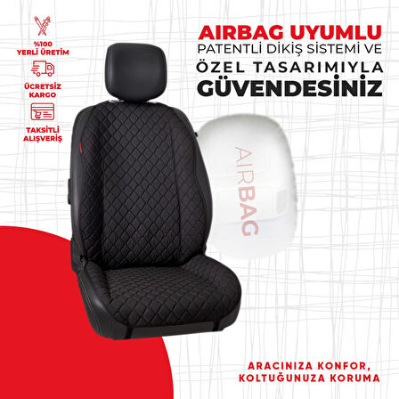 Siyah Kapitone Siyah Jakar Dokuma