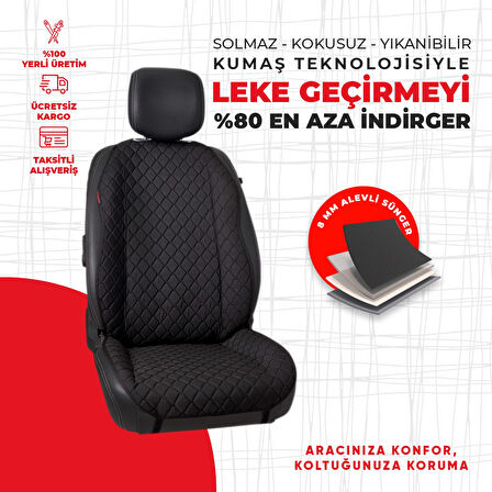 Siyah Kapitone Siyah Jakar Dokuma