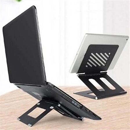   Ayarlanabilir Metal Dizüstü Destek Tabanı Katlanabilir Taşınabilir Laptop Sehpası Standı