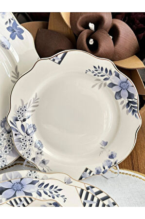 Yemek Takımı 24 Parça 6 Kişilik Blue Garden