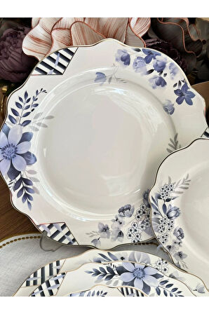 Yemek Takımı 24 Parça 6 Kişilik Blue Garden