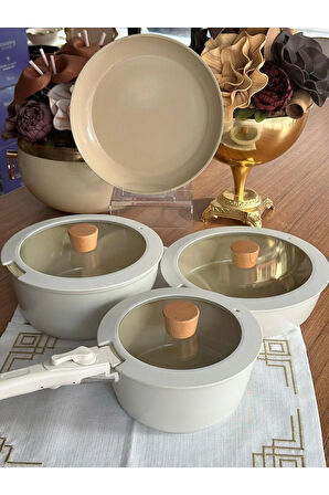 Arlo 7 Parça Döküm Tencere Seti