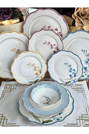 Yemek Takımı 24 Parça 6 Kişilik Colorful Garden