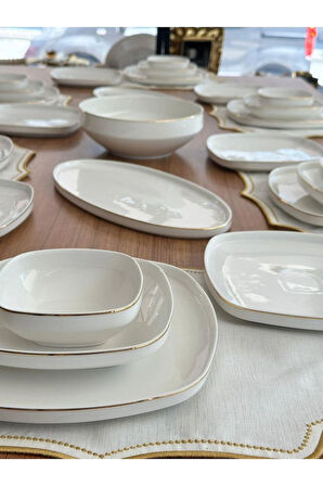 Yemek Takımı 33 Parça 6 Kişilik Ellie Gold