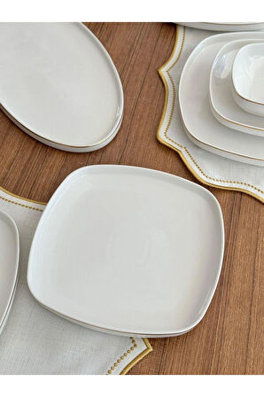 Yemek Takımı 33 Parça 6 Kişilik Ellie Gold