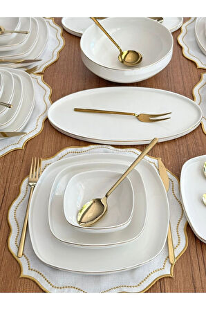 Yemek Takımı 155 Parça 12 Kişilik Ellie Gold