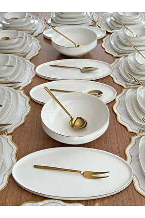 Yemek Takımı 155 Parça 12 Kişilik Ellie Gold
