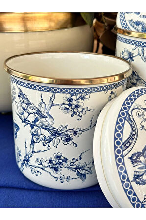 Blue Life Emaye 2'li Kavanoz