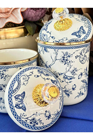 Blue Life Emaye 2'li Kavanoz