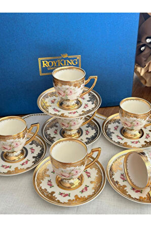 Türk Kahve Fincanı Hürrem 6 Kişilik 12 Parça