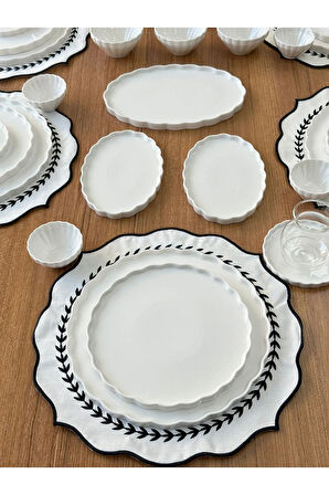 MD Mimoza Dekor Kahvaltı Takımı 87 Parça 12 Kişilik Twist