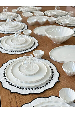 MD Mimoza Dekor Kahvaltı Takımı 87 Parça 12 Kişilik Twist