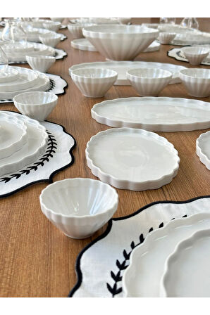 MD Mimoza Dekor Kahvaltı Takımı 87 Parça 12 Kişilik Twist