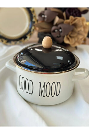 Emaye Motto Tencere 20 Cm