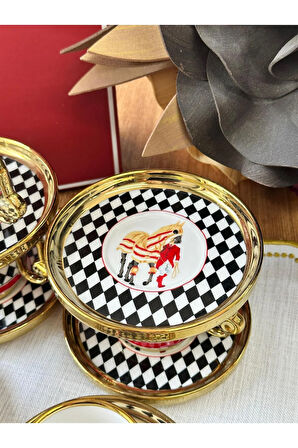 Türk Kahve Fincanı Vermont 6 Kişilik 12 Parça