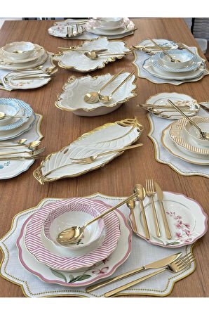 Yemek Takımı 80 Parça 6 Kişilik Colorful Garden