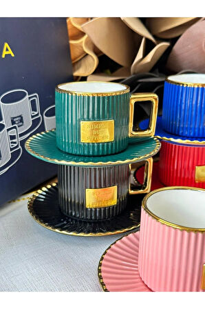 Kosova Türk Kahve Fincanı Albert 6 Kişilik 12 Parça