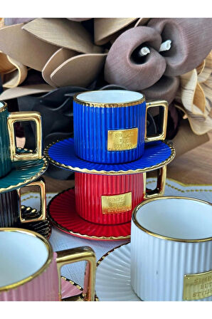 Kosova Türk Kahve Fincanı Albert 6 Kişilik 12 Parça