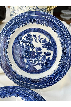 Kosova Yemek Takımı 24 Parça 6 Kişilik Dark Blue Churchill