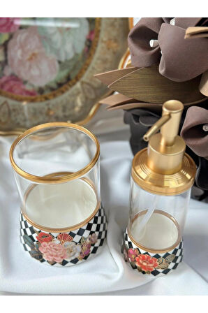 Floral Sabunluk&Kaşıklık