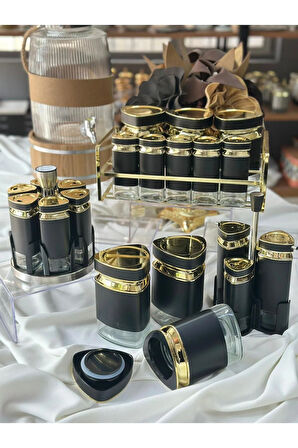 Siyah 24 Parça Mutfak Seti