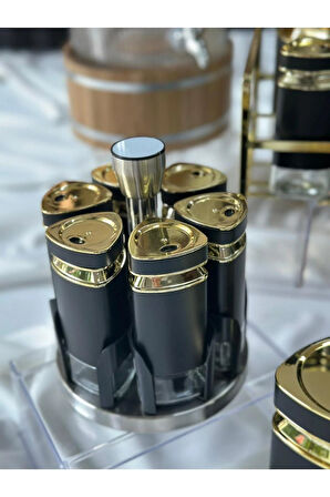 Siyah 24 Parça Mutfak Seti