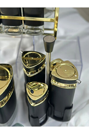 Siyah 24 Parça Mutfak Seti