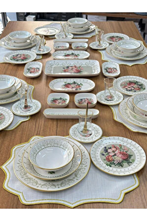 Yemek&Kahvaltı Seti 59 Parça 6 Kişilik Glorya