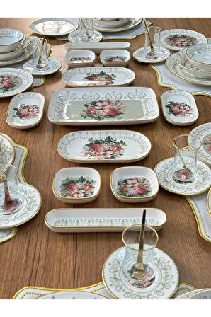 Yemek&Kahvaltı Seti 59 Parça 6 Kişilik Glorya