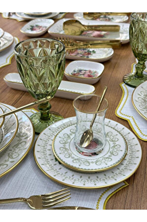Yemek&Kahvaltı Seti 104 Parça 6 Kişilik Glorya