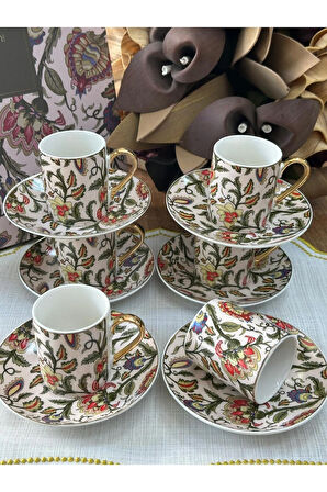 Türk Kahve Fincanı Castel 6 Kişilik 12 Parça