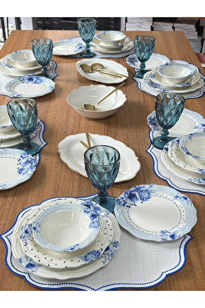 Yemek Takımı 44 Parça 6 Kişilik Bluemelia