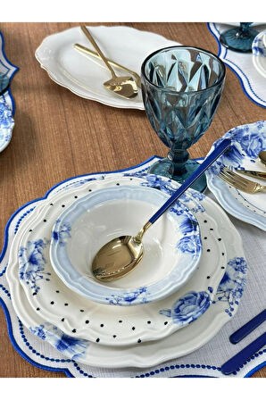 Yemek Takımı 86 Parça 6 Kişilik Bluemelia