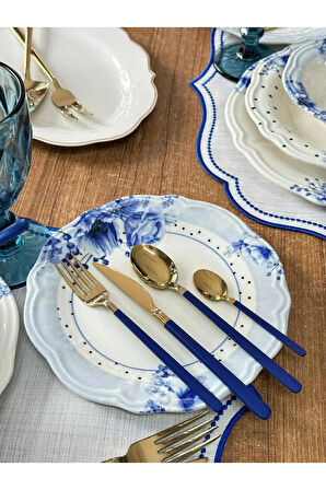 Yemek Takımı 86 Parça 6 Kişilik Bluemelia