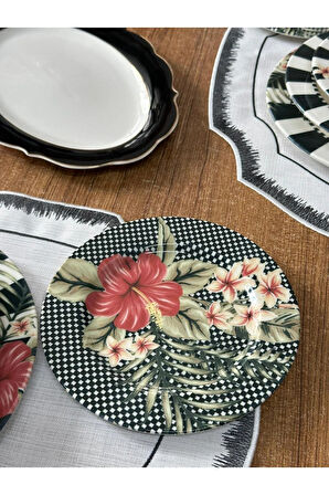Yemek Takımı 33 Parça 6 Kişilik Black Flower
