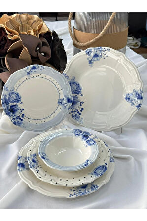 Kosova Yemek Takımı 24 Parça 6 Kişilik Bluemelia