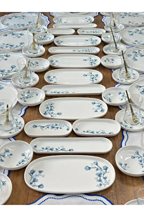 Kahvaltı Takımı 82 Parça 12 Kişilik Anemon / Porselen / Sofra / Sunum