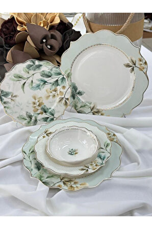 Yemek Takımı 24 Parça 6 Kişilik Begonia