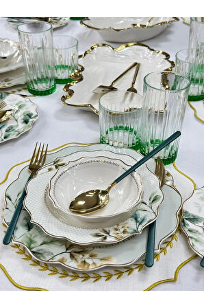 Yemek Takımı 92 Parça 6 Kişilik Begonia Lüx