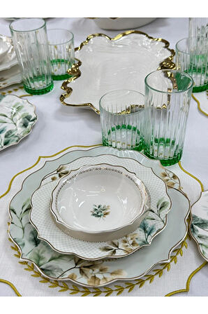 Yemek Takımı 45 Parça 6 Kişilik Begonia