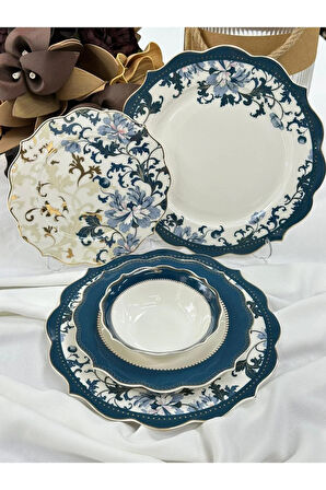 Yemek Takımı 24 Parça 6 Kişilik Azur