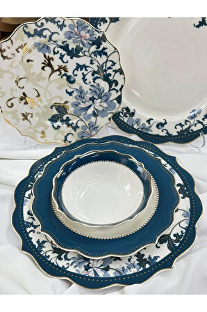 Yemek Takımı 24 Parça 6 Kişilik Azur