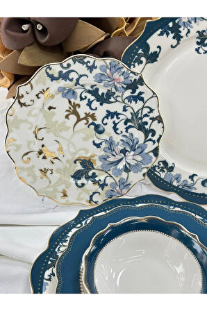 Yemek Takımı 24 Parça 6 Kişilik Azur