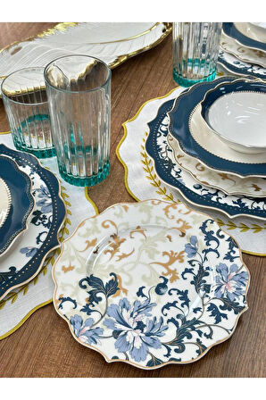 Yemek Takımı 87 Parça 12 Kişilik Azur